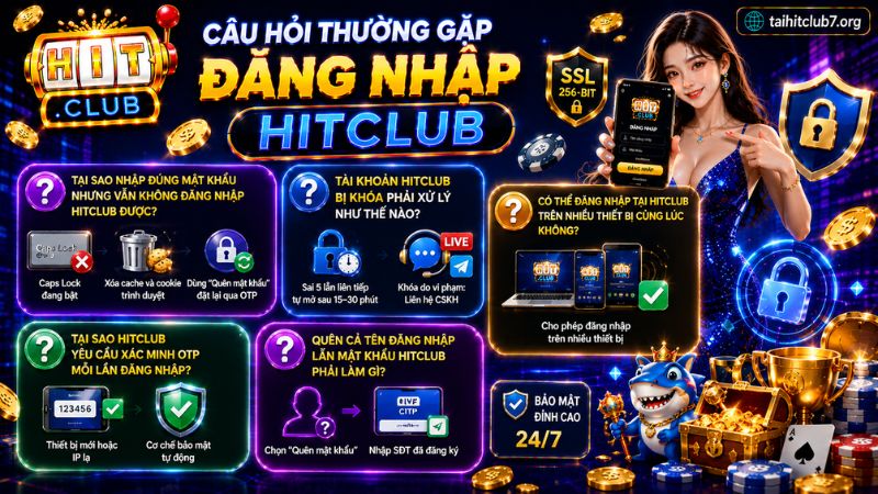 Giải đáp thắc mắc khi đăng nhập HITCLUB