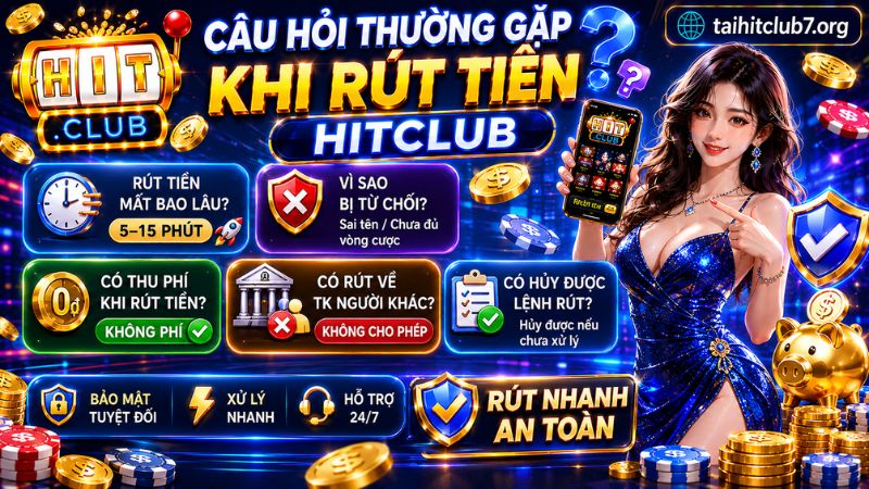 Giải đáp thắc mắc khi rút tiền HITCLUB
