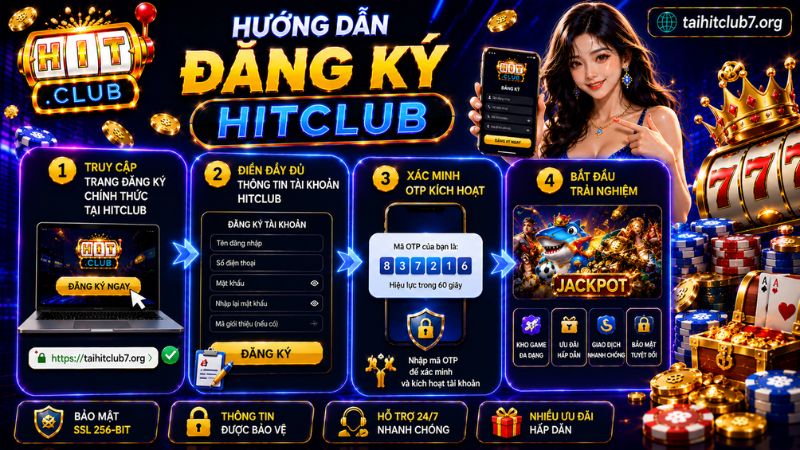 Hướng dẫn các bước đăng ký HITCLUB cho tân thủ