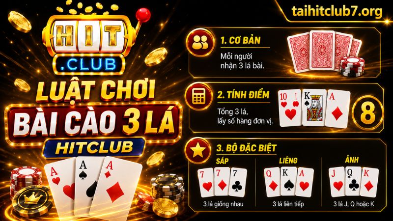 Các quy tắc cần nhớ khi tham gia bài cào 3 lá Hitclub