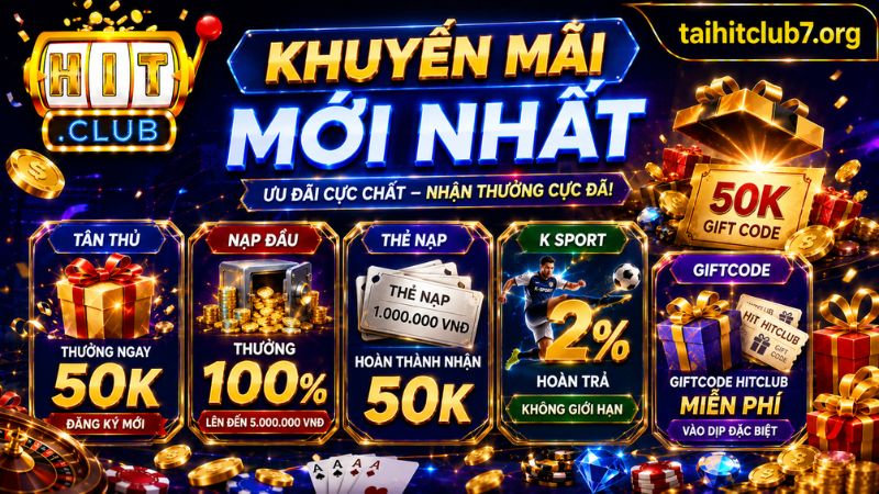 Cập nhật những khuyến mãi HITCLUB mới nhất