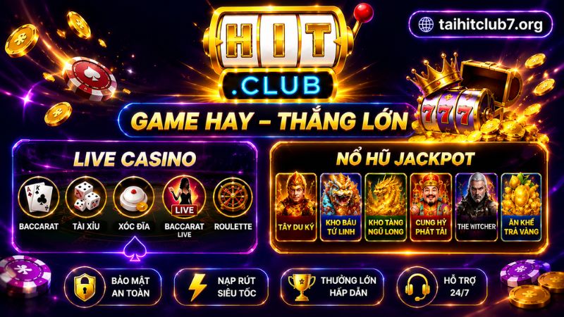 Sảnh live casino HITCLUB chân thực bậc nhất