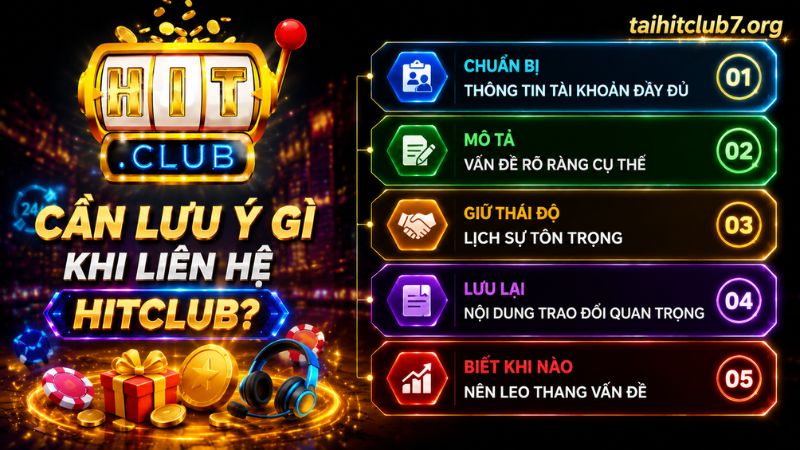 Những lưu ý quan trọng khi liên hệ HITCLUB
